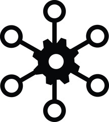 Obraz premium multichannel marketing icon, network 