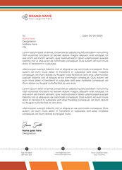 Luxury business letterhead template