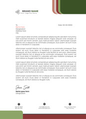 Luxury business letterhead template