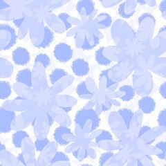 Floral summer seamless flower pattern for fabrics and textiles and packaging and gifts and cards and linens and kids
