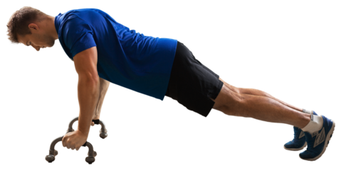 Single caucasian man exercising workout fitness equipment