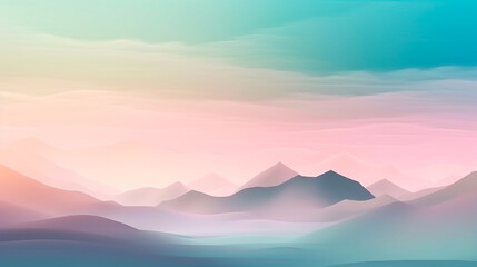 A dreamy pastel color palette evokes a sense of tranquility and calmness in the smooth fog abstract background. Generative AI