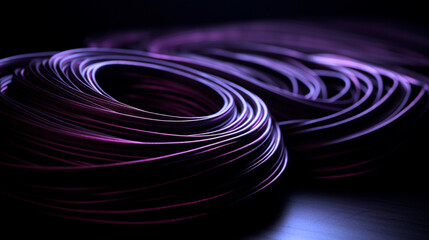 A purple background with lines and a black background with white lines. Generative AI