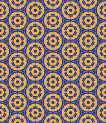 Multi color seamless abstract pattern. Background and backdrop. Multi Colored. Colorful ornamental design. Colored mosaic ornaments. Vector graphic illustration. EPS10.