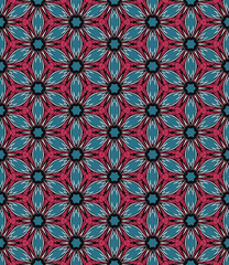 Multi color seamless abstract pattern. Background and backdrop. Multi Colored. Colorful ornamental design. Colored mosaic ornaments. Vector graphic illustration. EPS10.