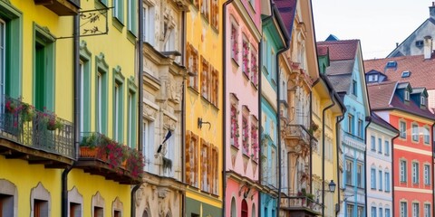 Obraz premium colorful houses 