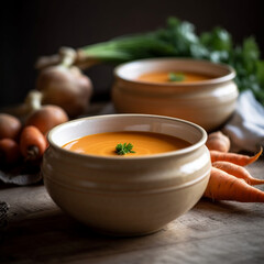 Vegetable Soup Puree Dish