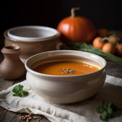 Vegetable Soup Puree Dish