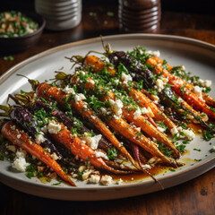 Roasted Root Vegetables Dish