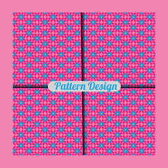 Pattern with Stars. Seamless Geometric Vector Background.