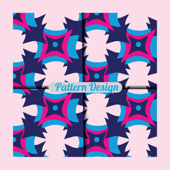 Pattern With Seamless Geometric Vector Background.