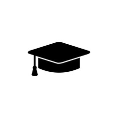 Education icon vector. graduation cap icon vector