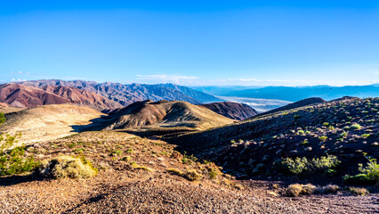 Dantes View on the Coffin Peak of the Black Mountains in Death Valley, California, USA