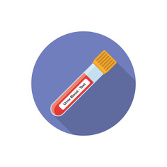 Urine Blood Test Concept Design. Vector Illustration.	