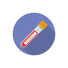 Leukocyte Esterase Blood Test Concept Design. Vector Illustration.