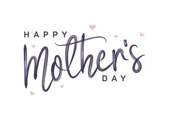Happy Mothers day Phrase png background graphic design art typography