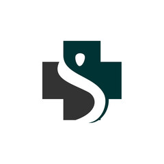 Healthcare logo template. Icon Illustration Brand Identity. Isolated and flat illustration. Vector graphic