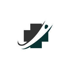 Healthcare logo template. Icon Illustration Brand Identity. Isolated and flat illustration. Vector graphic
