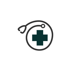 Healthcare logo template. Icon Illustration Brand Identity. Isolated and flat illustration. Vector graphic