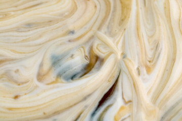 Milk sweet yogurt with bifidobacteria and chocolate