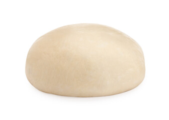 Fresh yeast dough for pastries isolated on white
