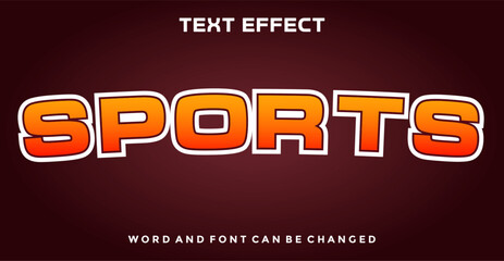 Sports editable text effect