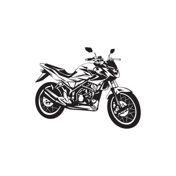Yamaha Vixion Motorcycle Vector Image