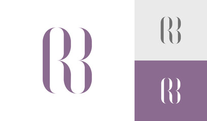 Letter RB initial monogram logo design