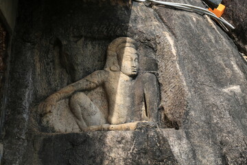 carving of Parjanya and his horse Agni, Isurumuni Maha Vihara, Anuradhapura