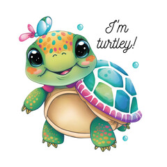 Fototapeta premium Turtley Bundle, Turtley png, Kids png Files, Baby Girl png, Toddler boy png, Toddler png, Kids Sublimation Designs, father day, Mother day