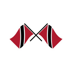 Trinidad flags icon set, Trinidad independence day icon set vector sign symbol