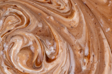 Fresh Yogurt with added chocolate for chocolate flavor