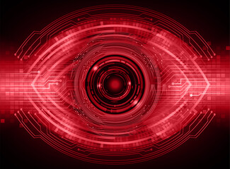 eye cyber circuit future technology concept background
