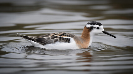 Illustration of A Wilson's Phalarope