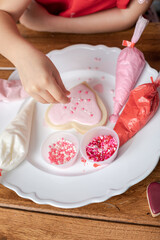 Child Cookie Decoration Valentine Heart