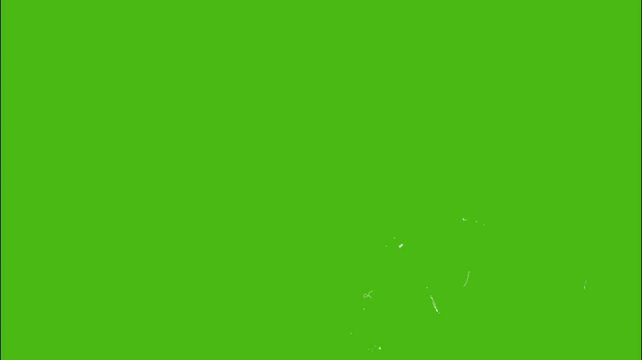 Noise old tape film effect on green chromakey background 