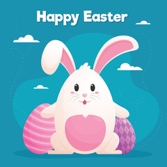 Hand Drawn Cute Easter Theme Illustration