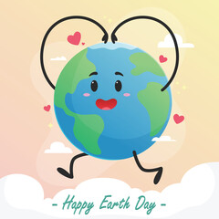 Happy Earth Day Illustration