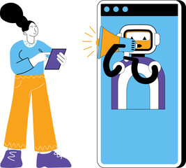 Artificial Intelligence (AI) icon concept with ChatGPT, artificial intelligence chatbot, Machine learning