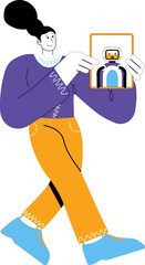 Artificial Intelligence (AI) icon concept with ChatGPT, artificial intelligence chatbot, Machine learning