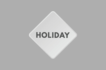 Holiday text Button. Holiday Sign Icon Label Sticker Web Buttons