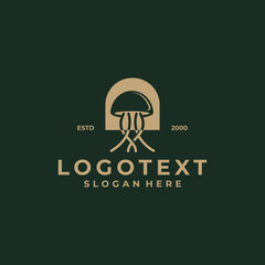 jellyfish logo design luxury