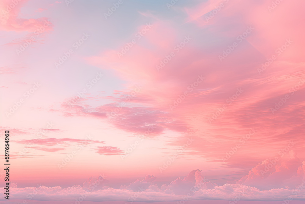 Canvas Prints sunset over the sea. generative ai.