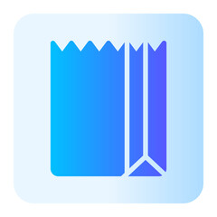 paper bag gradient icon