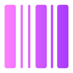 barcode gradient icon
