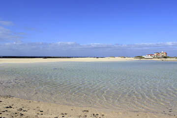 Paradise tropical white beach. Equatorial ocean, calm sea, flat waves, best beaches in the world. Top 10 most beautiful beaches.