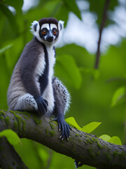 Fototapeta premium ring lemur
