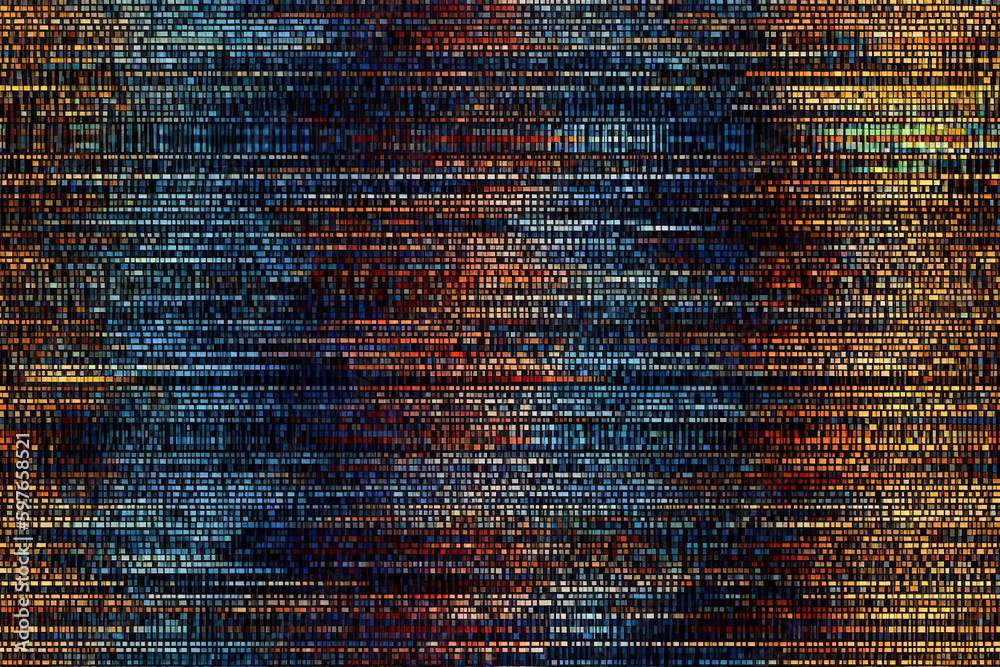 Aufkleber tile. seamless pattern. abstract background of computer code. digital matrix. big data visualization