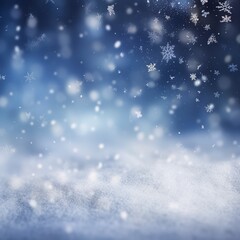 Fototapeta premium christmas background with snowflakes.