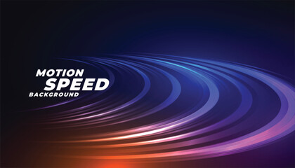 colorful light trail perspective wallpaper with glowing neon effect